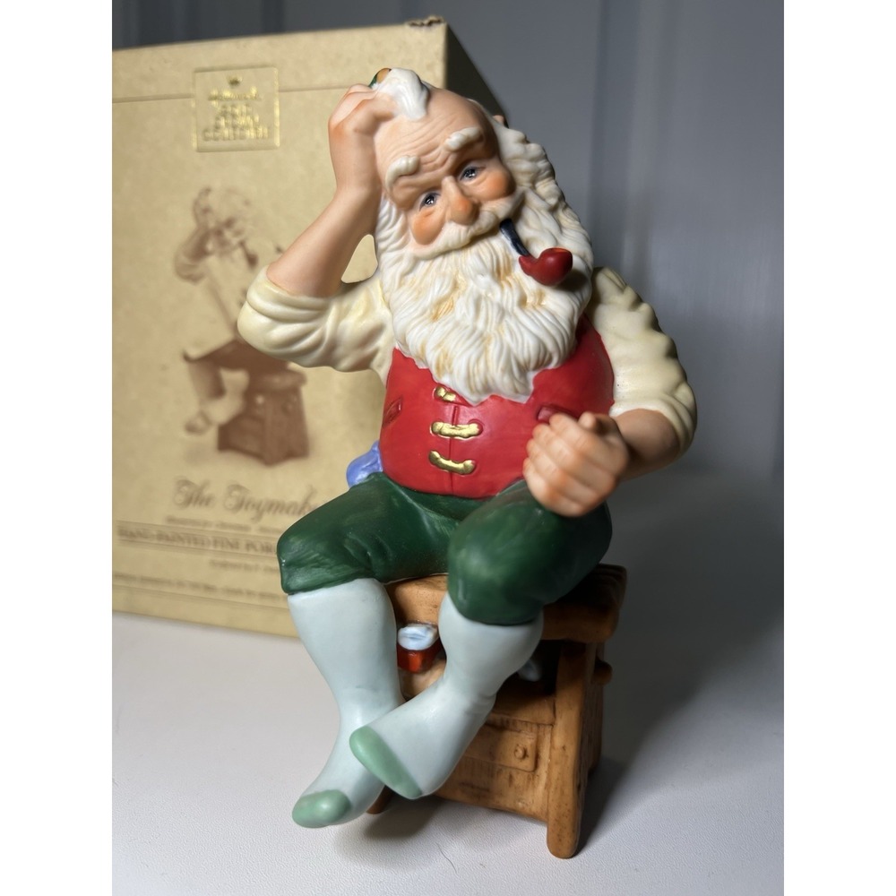 Hallmark Santa Figurine 1987 Limited P Dutkin Porcelain Hand Painted‎ Christmas